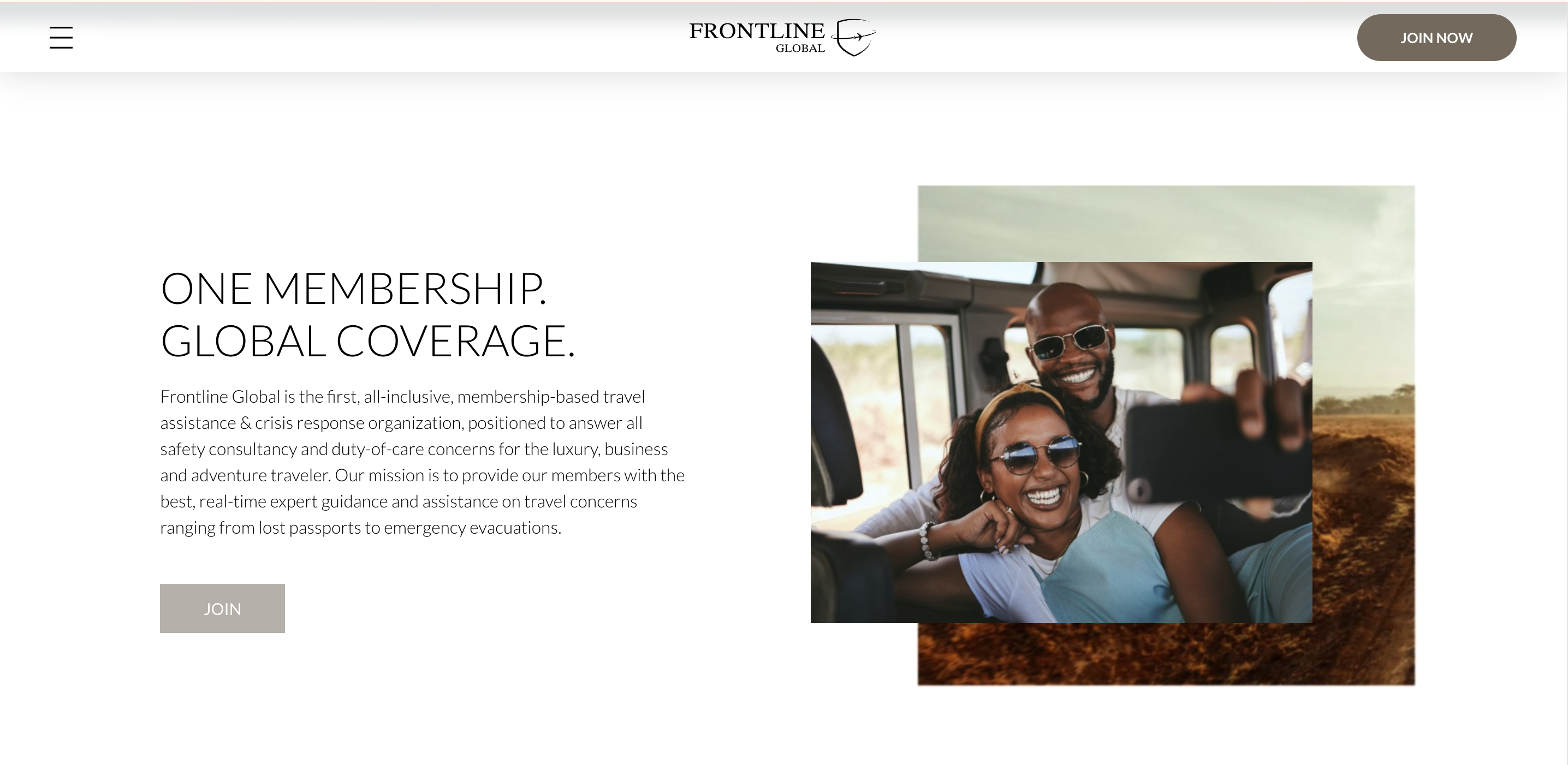 Frontline Global homepage